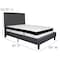 Flash Furniture Full Platform Bed Set, Gray SL-BMF-30-GG - alternate 4